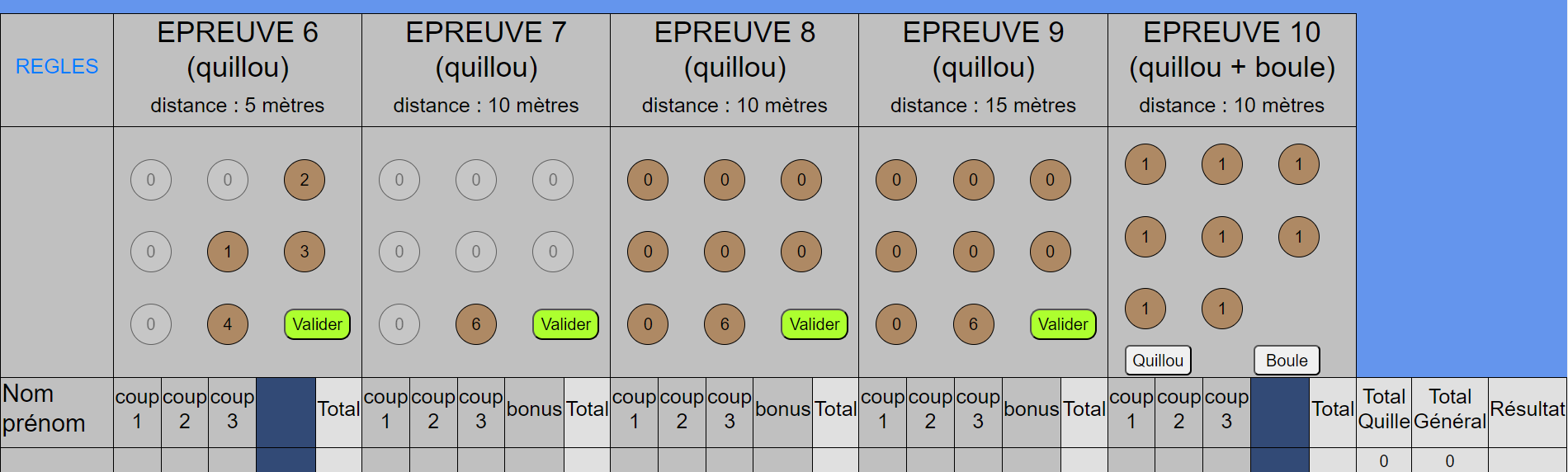 capture d'ecran quille or